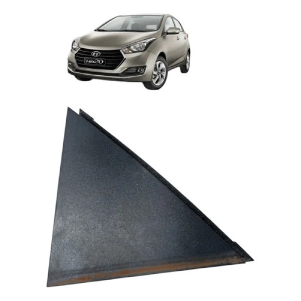 Acabamento Porta Ext Moldura Traseir Esquerd Hb20 12/18 Preto