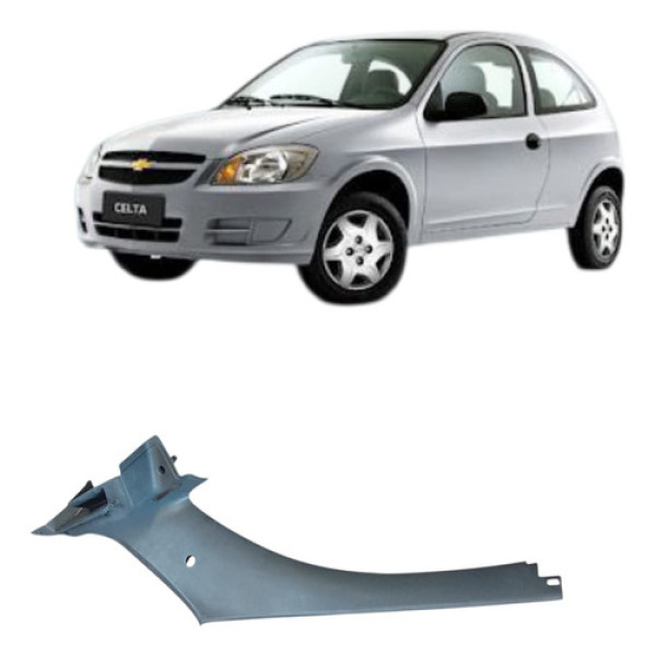 Moldura Suporte Bagagito Direit Gm Celta 2 Portas 2001/2006 - Cinza-escuro