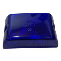 Lente Lanterna Lateral Retangular Carreta Furgao Gf0030 Azul