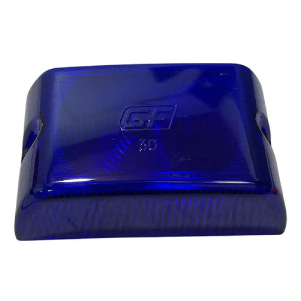 Lente Lanterna Lateral Retangular Carreta Furgao Gf0030 Azul