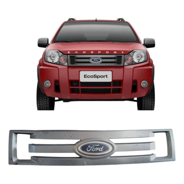 Moldura Grade Dianteir Ford Ecosport 2009/2012 An158200 Cinza