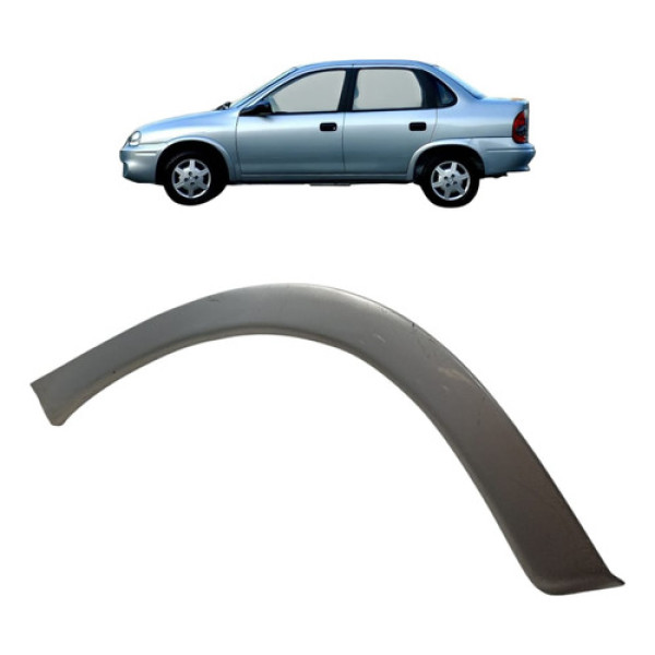 Moldura Paralama Tras Direito Corsa 01/10 93235708 Prata