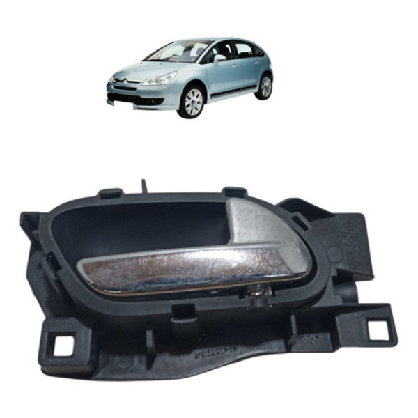 Maçaneta Interna Direit Citroen C4 2004/2012 100127387 Cromado Dianteira/traseira
