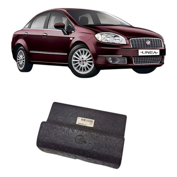 Absorvedor Parachoque Traseiro Central Fiat Linea 2009/2016 Preto