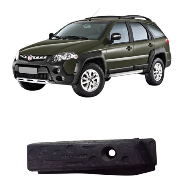Absorvedor Impacto Diant Palio Weekend Strada 2014/2018 Fiat Preto