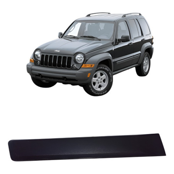 Friso Porta Jeep Cherokee 3.7 2006/ Traseir Direit Orig Preto