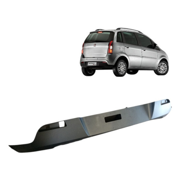 Moldura Inferior Parachoque Tras Fiat Idea 2011/2016 Orig Preto