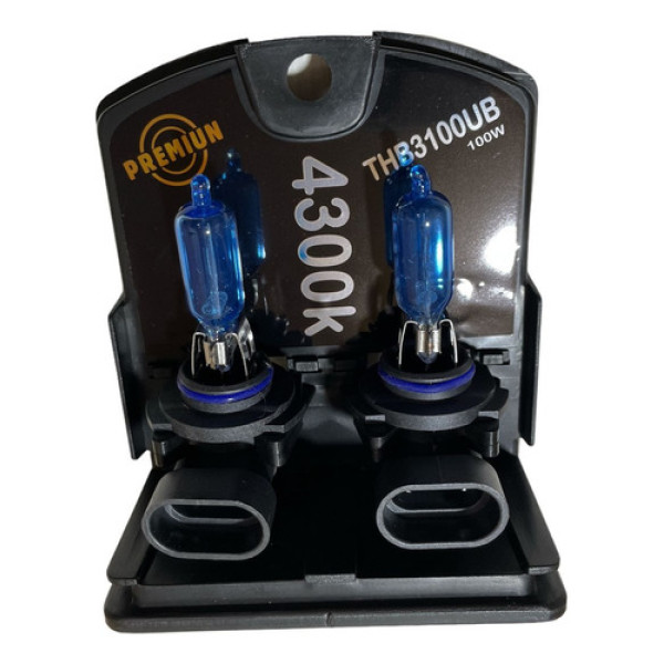 Lâmpada Farol Hb3 12v 100w Teslla 4300k Super Branca Par