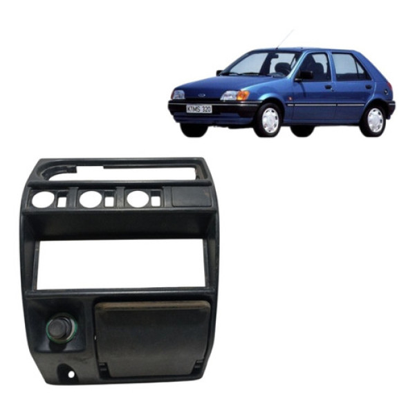 Moldura Painel Central Fiesta 1994/1995 91fg18597abw Preto