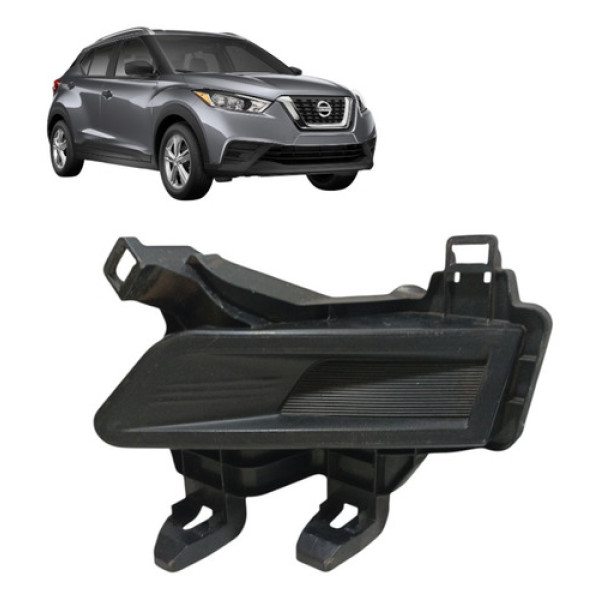 Moldura Milha Nissan Kicks 2017/2021 Direito Original Preto
