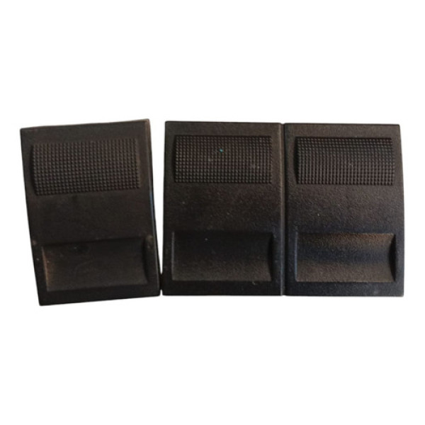 Par Botão Falso Painel Volkswagen Gol G3 1999/05 Preto