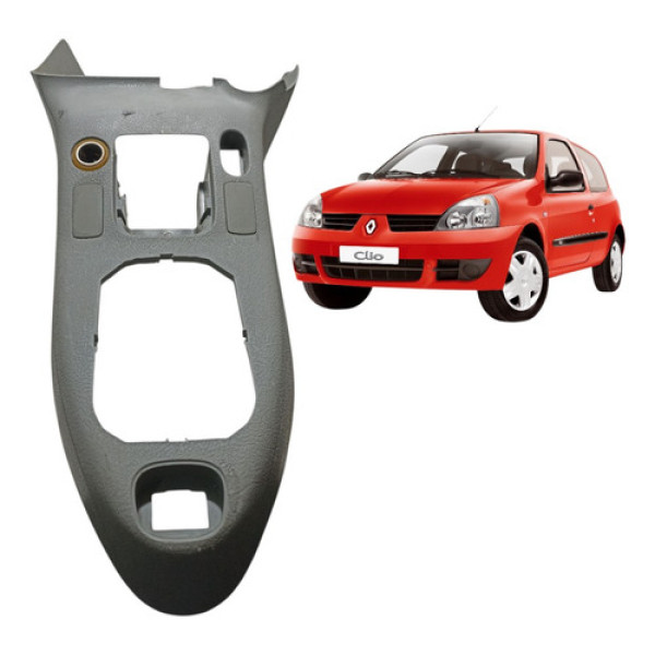 Console Central Renault Clio 2000 A 2012 Cinza 7700431681