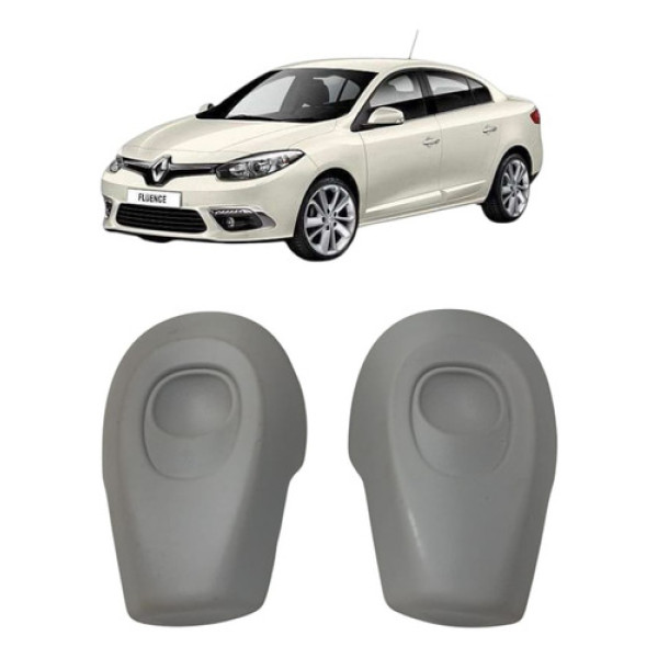 Moldura Regulagem Cinto Segurança Renault Fluence 2012/ Par