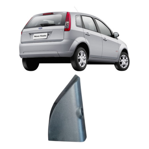 Moldura Acabamento Retrovisor Interna Direit Fiesta 03/2014 Preto