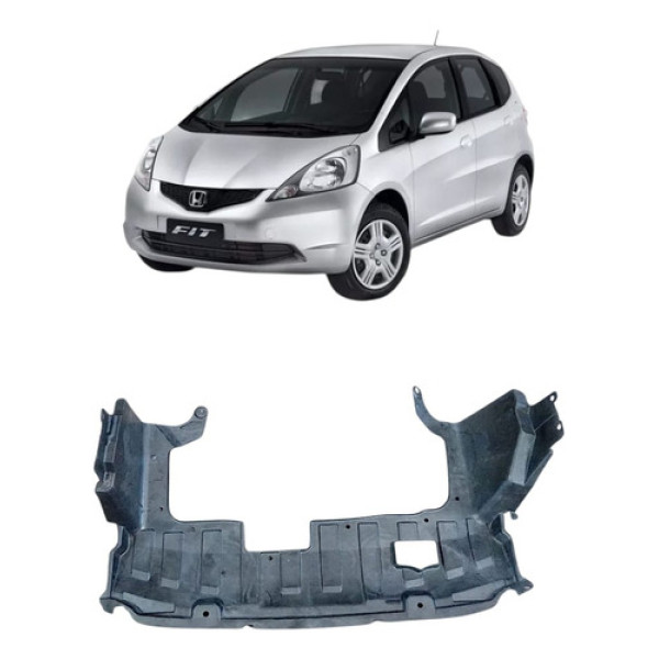 Defletor Parabarro Diant Inferior Honda Fit 03/08 74111sad Preto