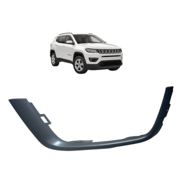 Moldura Inferior Farol De Milha Esq Jeep Compass 2018/2020 Cinza-escuro Esquerdo