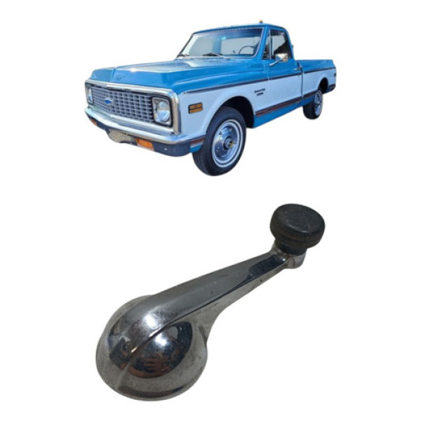 Manivela Vidro C10 C14 C15 Veraneio Original Cromado