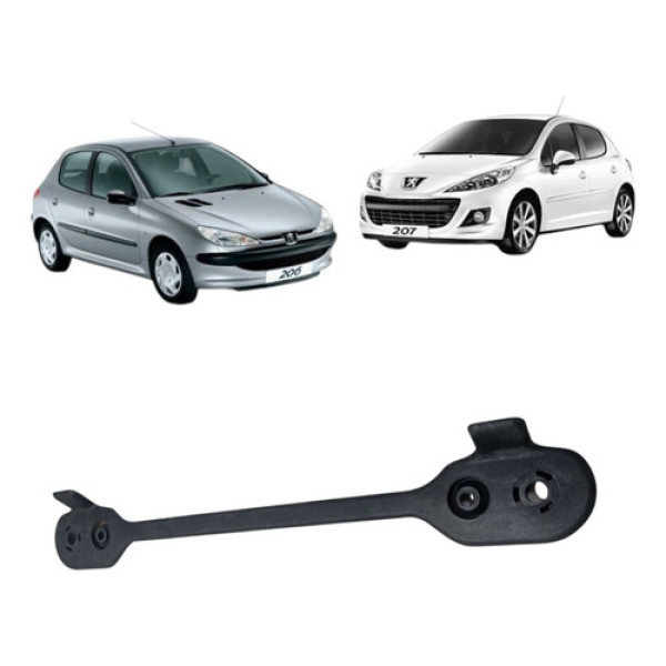 Suporte Fixação Trilho Banco Dianteiro Peugeot 206 207  Preto