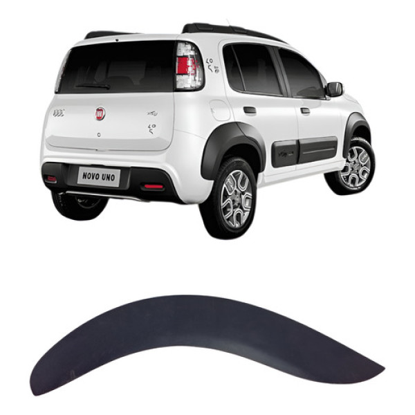 Moldura Complemento Paralama Uno Traseiro Esquerd 2015/21