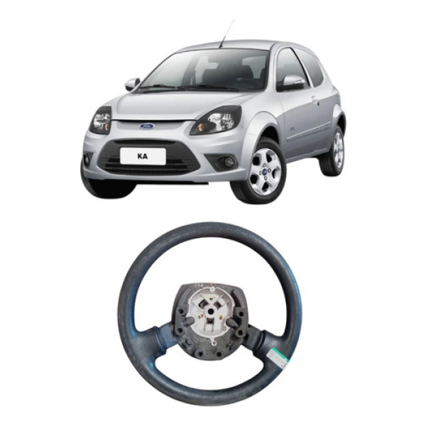 Volante Direção Ford Ka 2008/2012 Original Ford Cinza-escuro