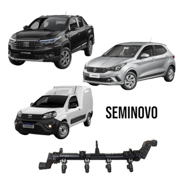 Flauta Bicos Injetores Argo Cronos Strada 1.3 4cc 2017/-