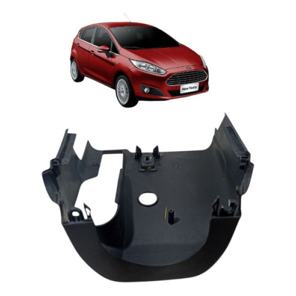 Moldura Inferior Chave Seta New Fiesta 2014/2016 Ae833533 Preto