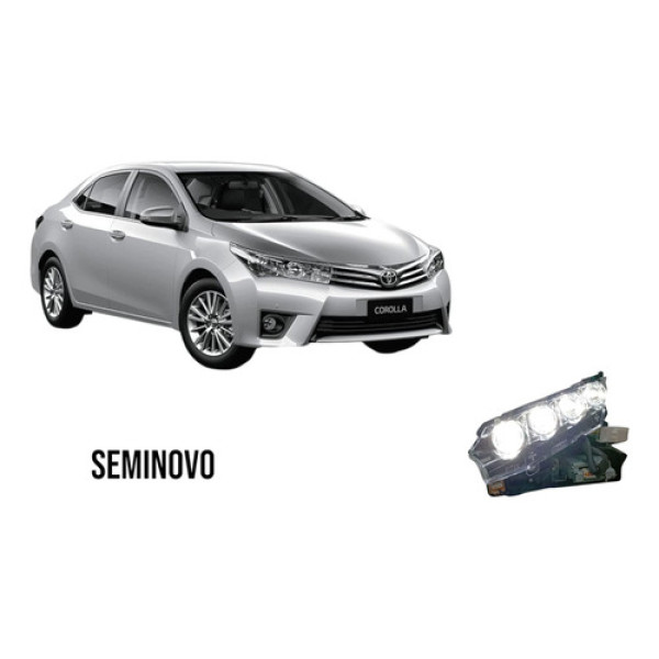 Moldura Drl Led Interna Bloco Farol Esquerdo Corolla 18/19 Esquerdo/motorista