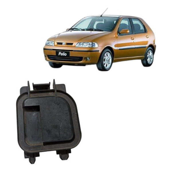 Tampa Vedação Farol Luz Alta Palio 2001/2004 Direito Preto