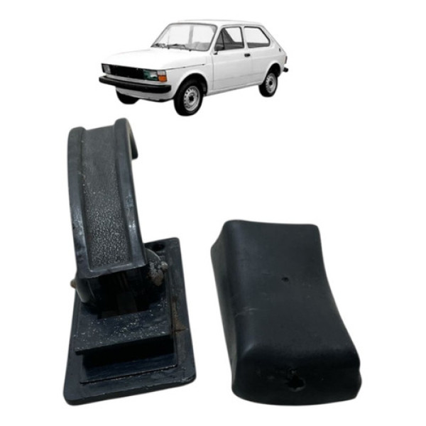 Maçaneta Interna Direit/esquerd Com Moldura Fiat 147 Orig Preto Dianteira/traseira