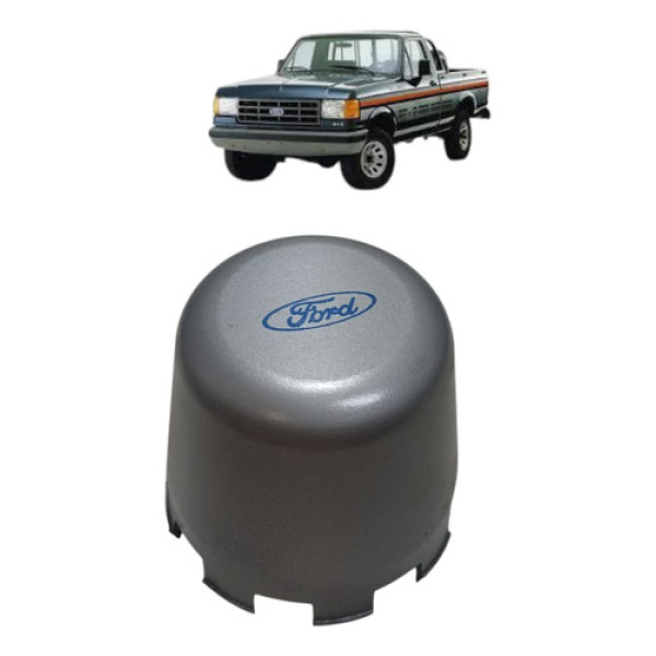 Calota Roda Ford F1000 Anos 1993/1998 Prata Prata