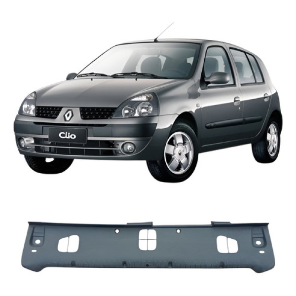 Acabamento Porta Soleira Mala Renault Clio 2002 A 2012 Cinza-escuro