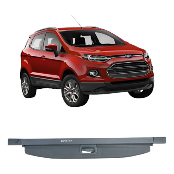 Tampa Retrátil/cortina Esteira Ford Ecosport Mod 2013/-  Grafite