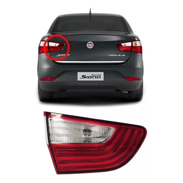 Lanterna Tampa Traseira Grand Siena 2012/2021 Le Original Esquerdo/motorista