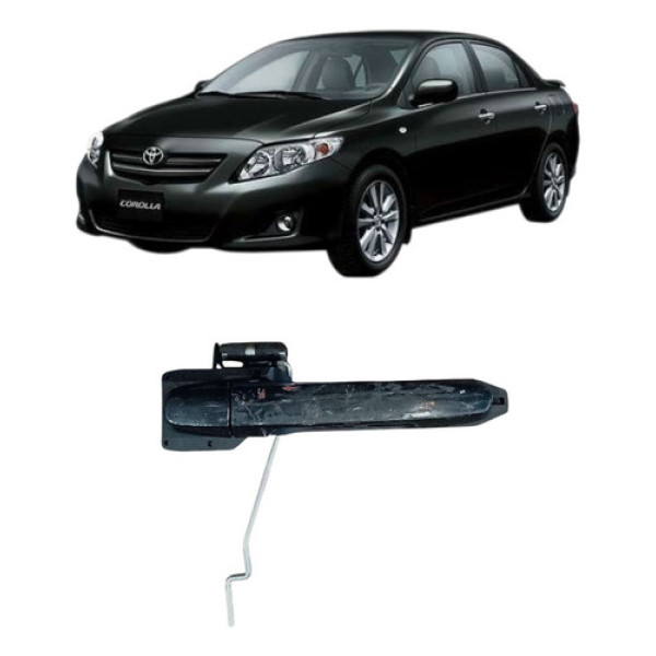 Maçaneta Externa Dianteiro Direit Toyota Corolla 2009 A 2014 - Preto - Dianteira