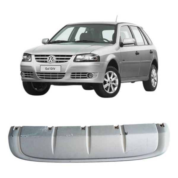 Spoiler Traseir Volkswagen Gol G4 5w6807521 Original Prata