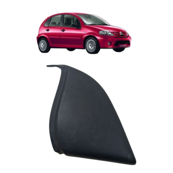 Moldura Retrovisor Interna Acabamento Direito C3 2006/2012 Preto