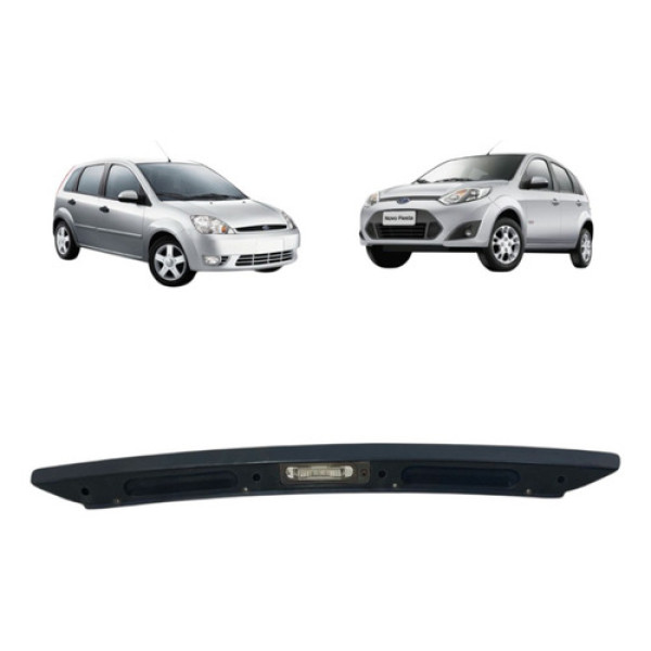 Friso Moldura Tampa Traseira Fiesta Hatch 2003 A 2014 Preto
