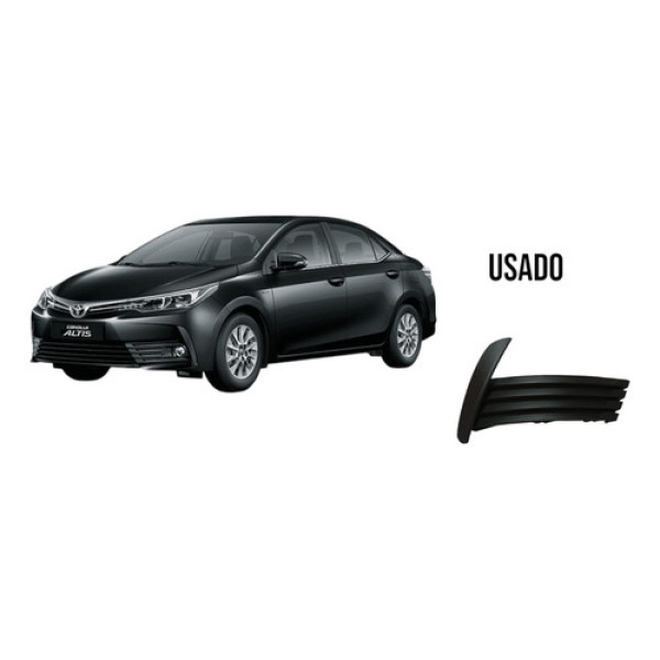 Moldura Farol Milha Direito Toyota Corolla 2018/2019 Preto