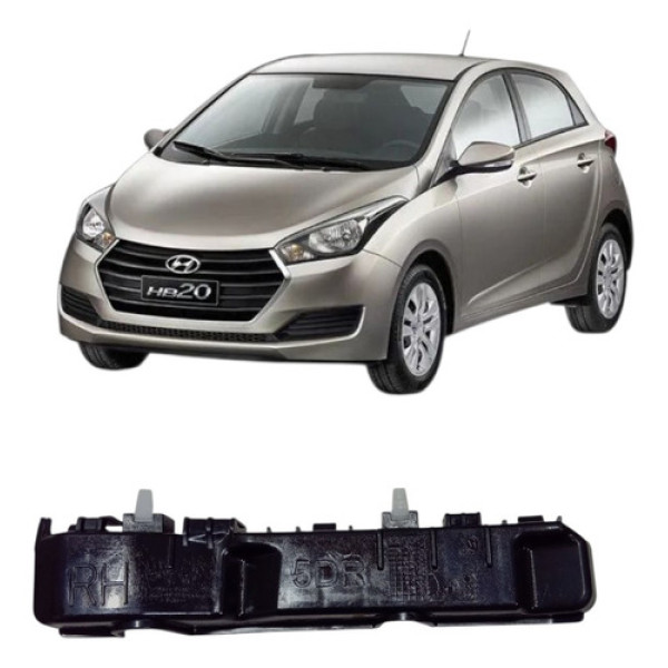 Guia Parachoque Dianteiro Direito Hyundai Hb20 2012 A 2019