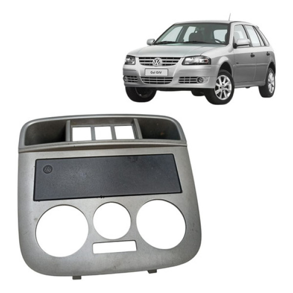 Moldura Central Painel Rádio Vw Gol Saveiro G4 2006/2008