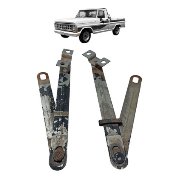 Dobradiça Tirante Tampa Traseira F1000 1972/1992 Par