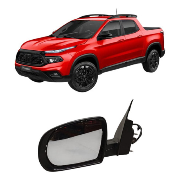 Retrovisor Esquerdo Eletrico C/cortesia Fiat Toro 19/25 Orig