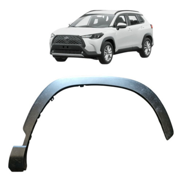 Moldura Vão De Roda Diant Direito Toyota Corolla Cross 2022 Preto
