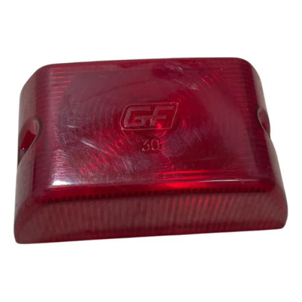 Lente Lanterna Lateral Retangular Carreta Furgao Gf0030 Vermelho