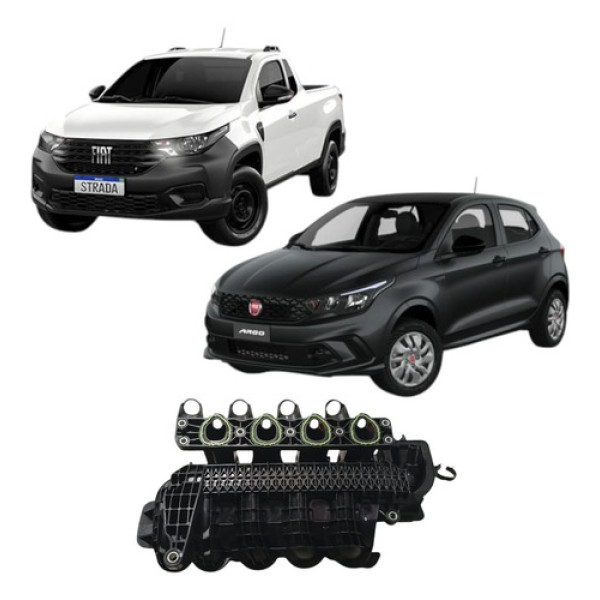 Coletor Admissão Fiat Strada Argo Cronos 1.3 4cc 2021/23