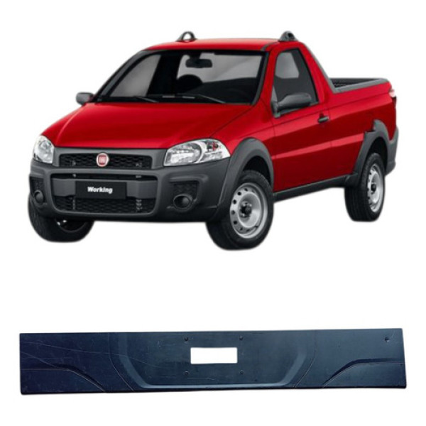 Suporte Placa Traseir Fiat Strada Orig 100253393 Grafite