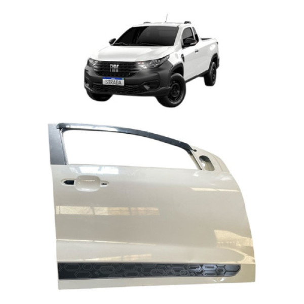 Porta Diant Direit Fiat Mobi 2017/ Strada 2021/ 52201061 Dianteira Direito Branca
