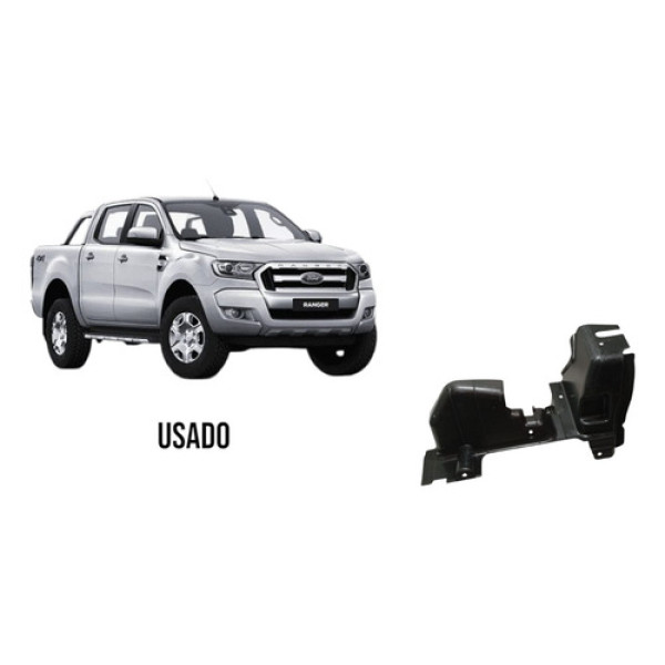 Defletor Lateral Radiador Lado Direito Ford Ranger 17/22 Preto