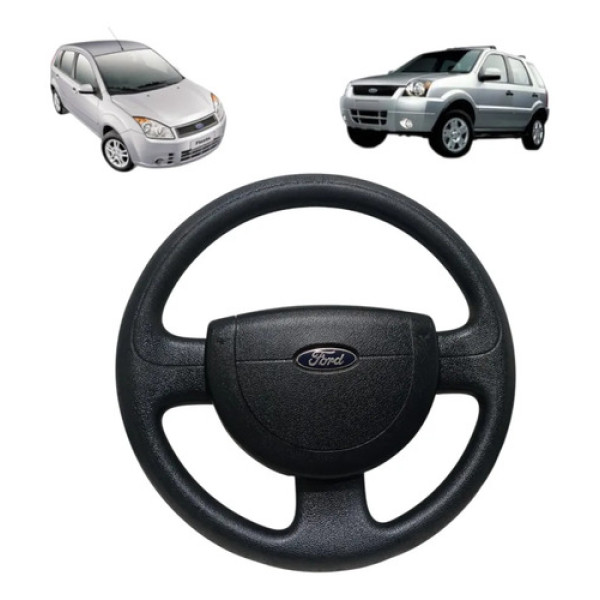 Volante Direção Fiesta Ecosport 2004/2010 Original Preto