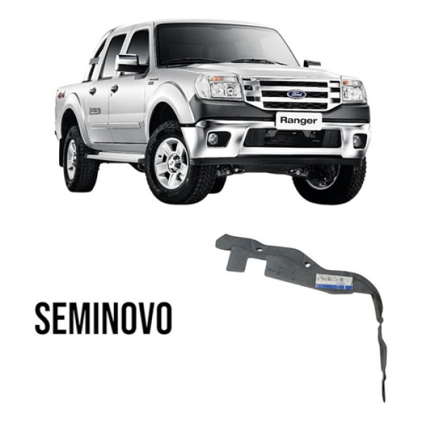 Defletor Para-choque Dianteiro Esquerdo Ranger 2006/11 Cinza-escuro